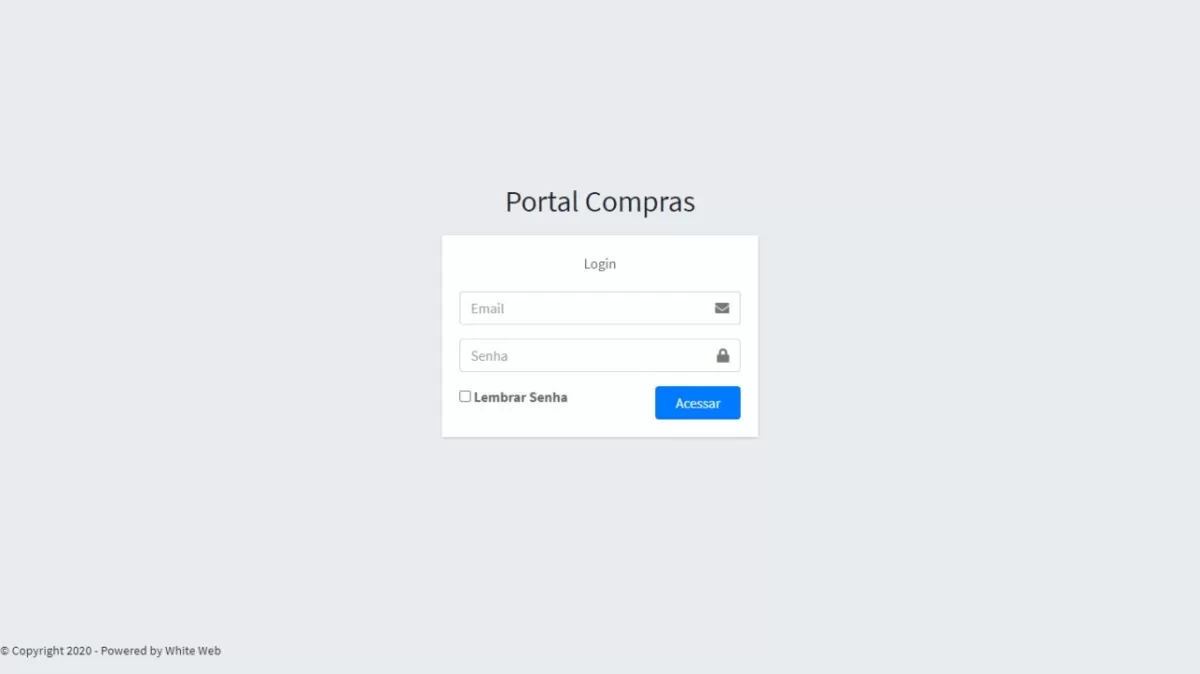 Dashboard do portal de aprovação de compras integrado ao Protheus