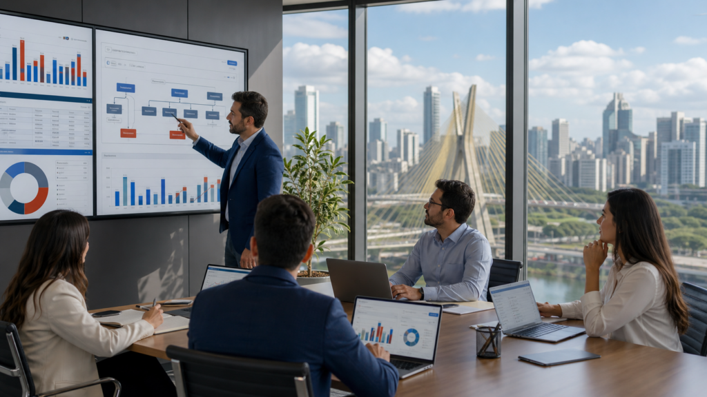 Consultores especialistas em TOTVS Protheus da Actual Trend em projeto de implantação, sustentação e customização